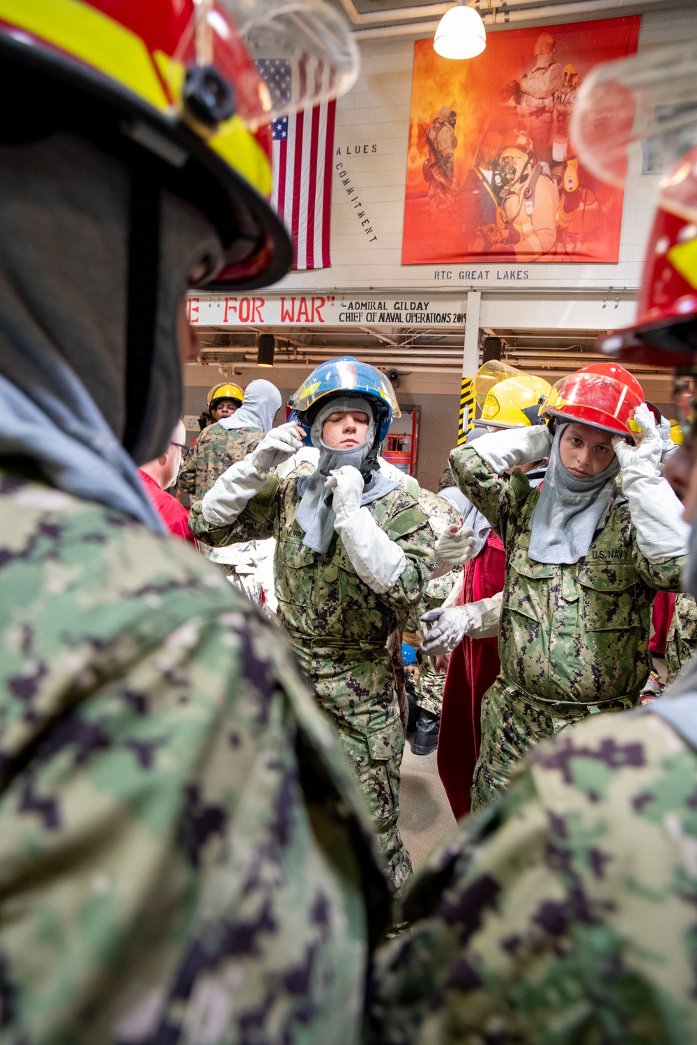 Naval Reserve Officers Training Corps (NRTOC) New Student Indoctrination (NSI) Cycle 3 Firefighting Training