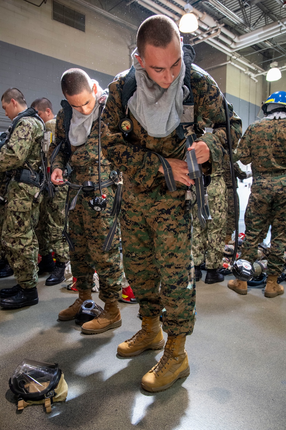 Naval Reserve Officers Training Corps (NRTOC) New Student Indoctrination (NSI) Cycle 3 Firefighting Training