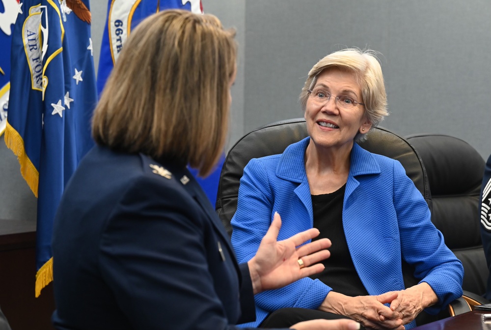 Senator Warren visits Hanscom AFB