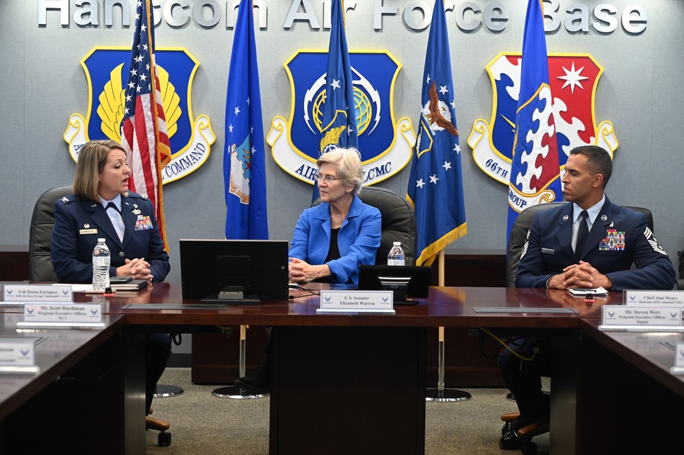 Senator Warren visits Hanscom AFB