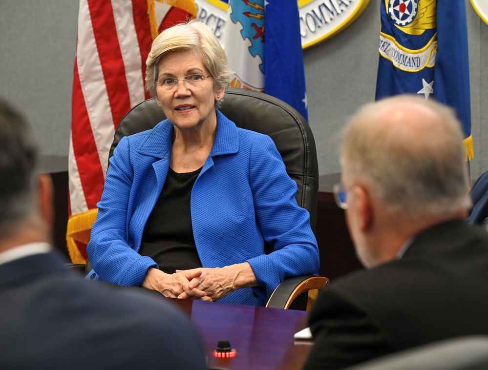 Senator Warren visits Hanscom AFB