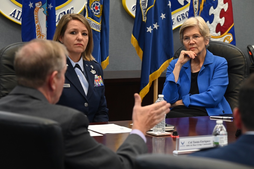 Senator Warren visits Hanscom AFB