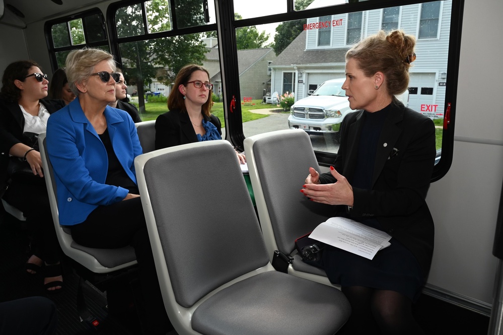 Senator Warren visits Hanscom AFB