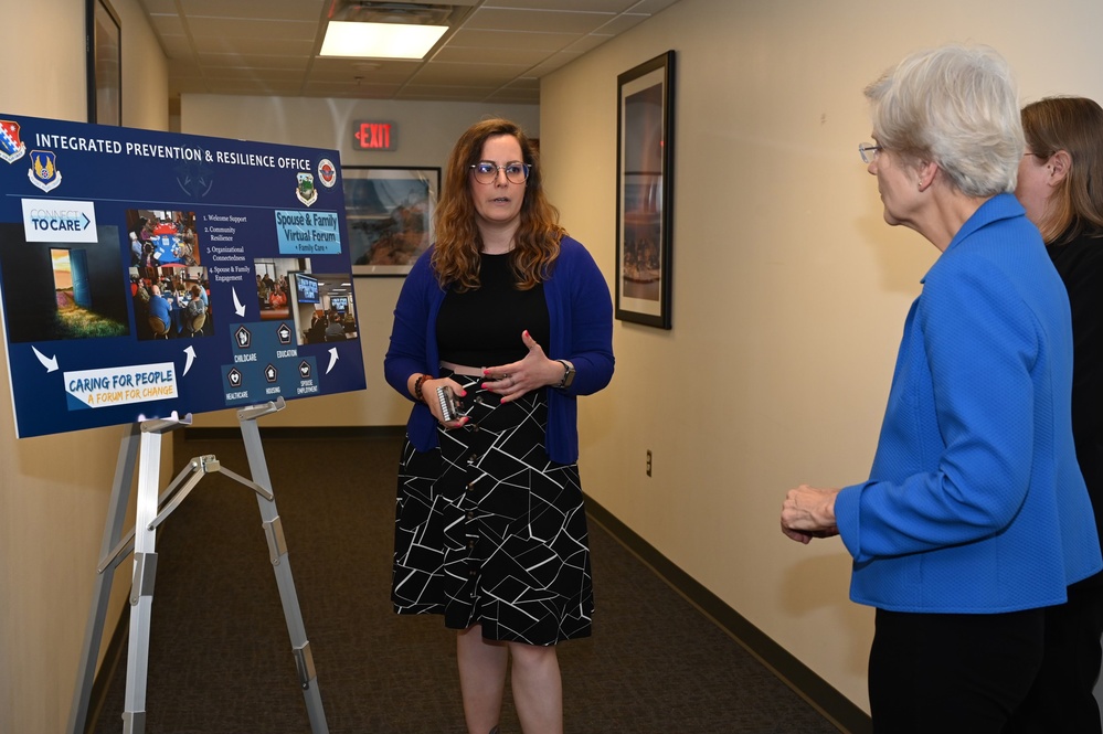 Senator Warren visits Hanscom AFB