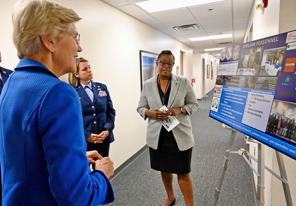 Senator Warren visits Hanscom AFB