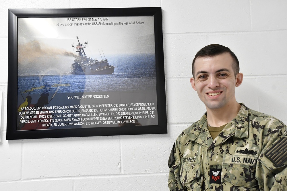 IWTC Instructor Creates Poster Commemorating USS Stark to Promote Warrior Toughness