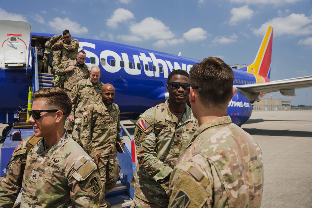 Indiana National Guard soldiers welcomed home after Iraq deployment