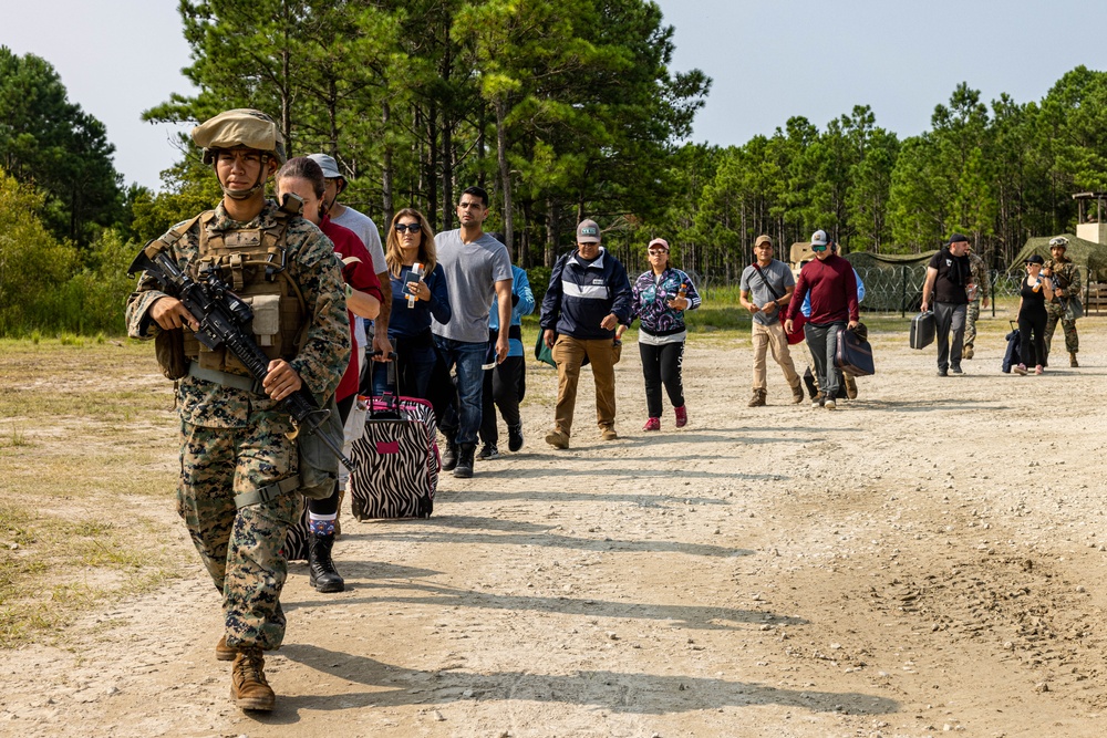 Combat Logistics Battalion-24 Conducts Evacuation Control Center Training