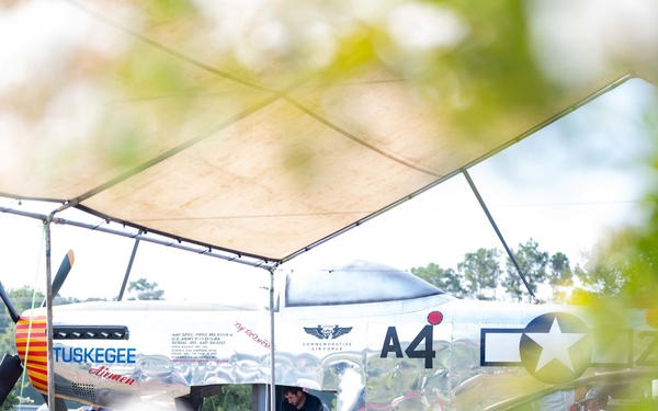 Sumter installs P-51 Red Tail Mustang memorial