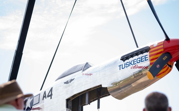 Sumter installs P-51 Red Tail Mustang memorial
