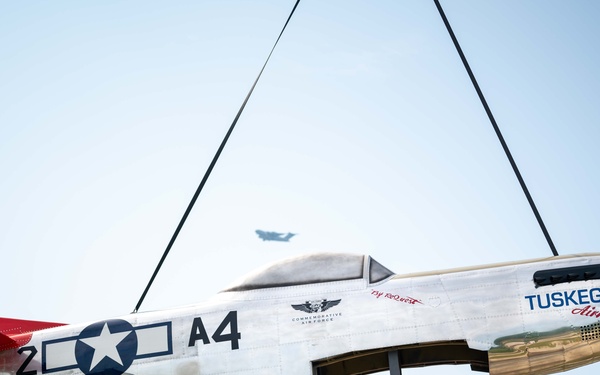 Sumter installs P-51 Red Tail Mustang memorial