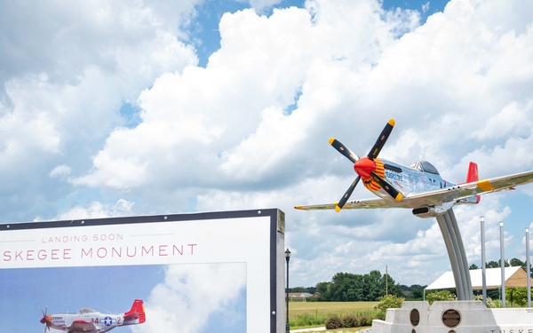 Sumter installs P-51 Red Tail Mustang memorial