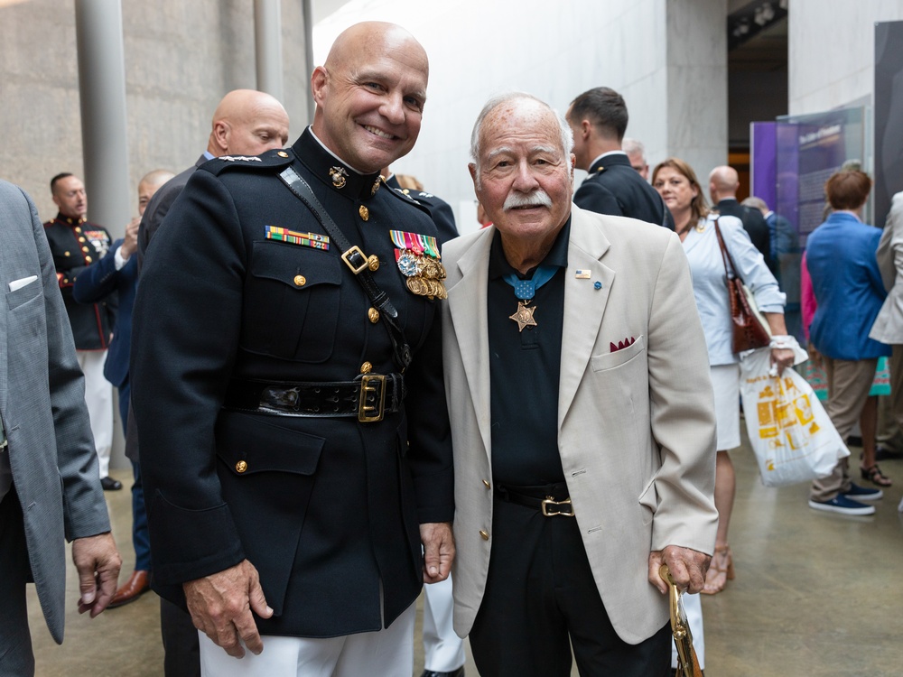 Lt. Gen. Bellon Hosts Marine Barracks Washington Sunset Parade