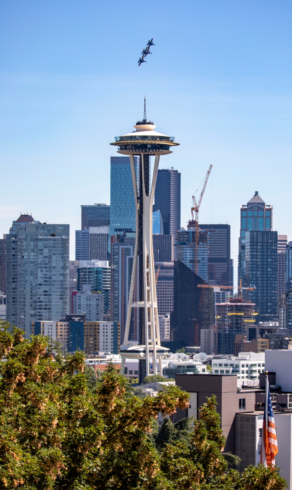 Blue Angels Flies Over Seattle