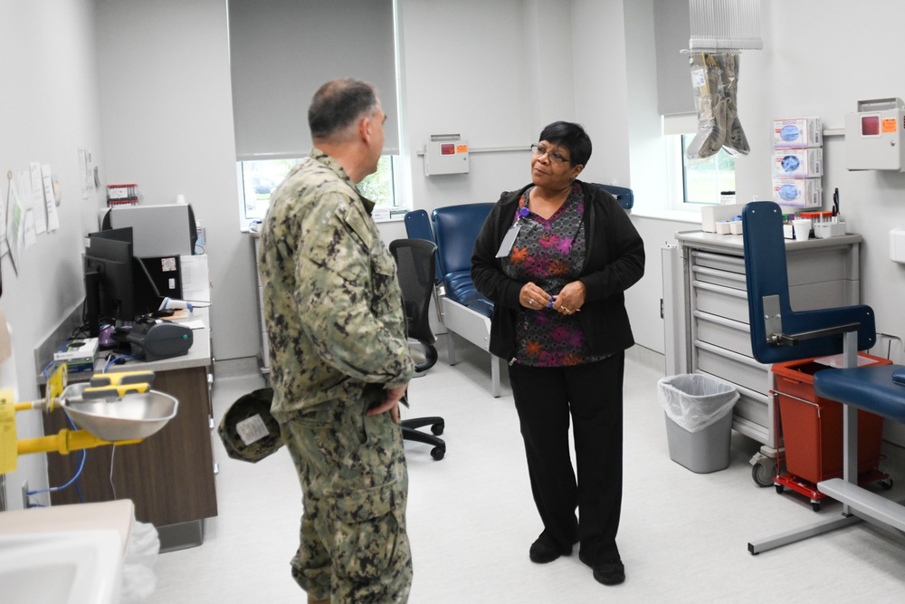 Naval Medical Forces Atlantic commander visits branch medical clinics