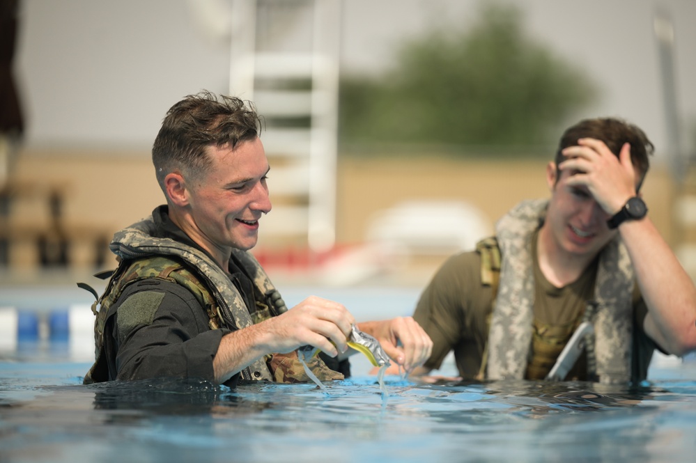 UH-1N Huey aircrew put water survival skills to test