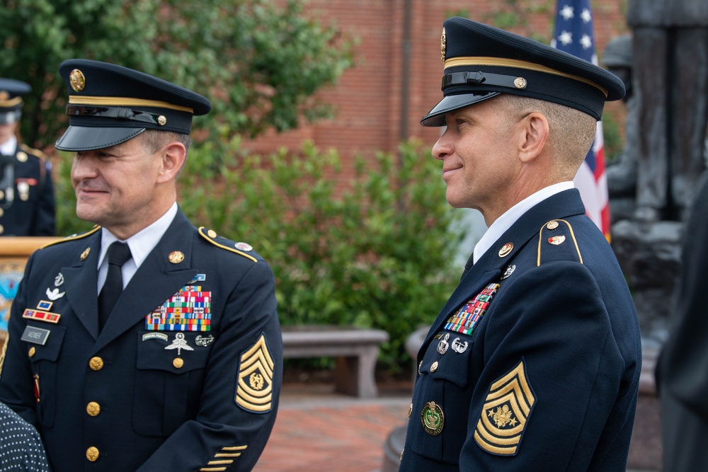 The Sgt. Maj. of the U.S. Army's relinquishment of responsibility