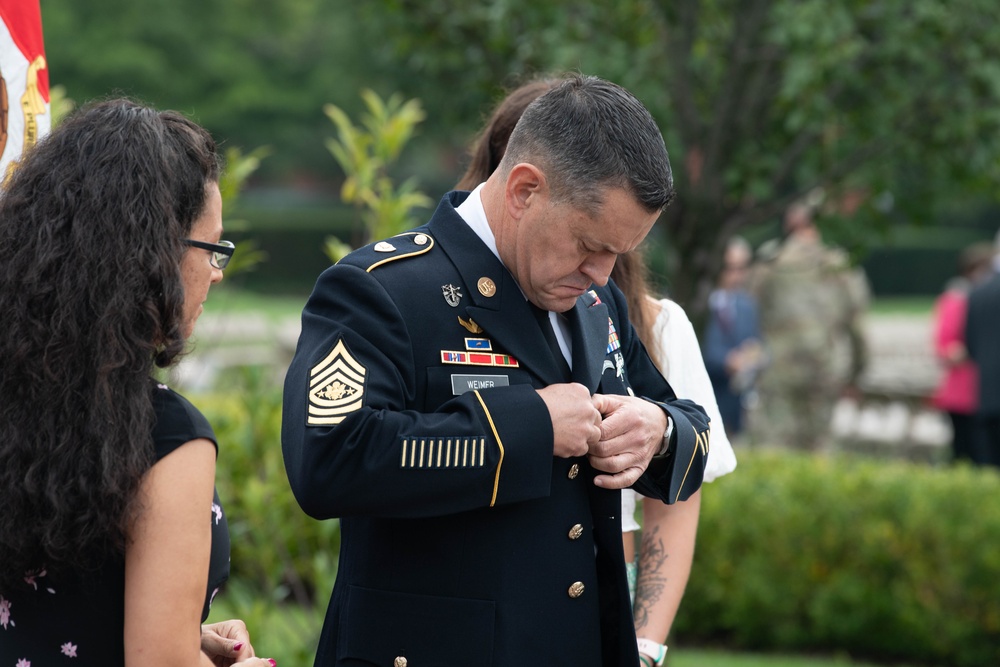 The Sgt. Maj. of the U.S. Army's relinquishment of responsibility