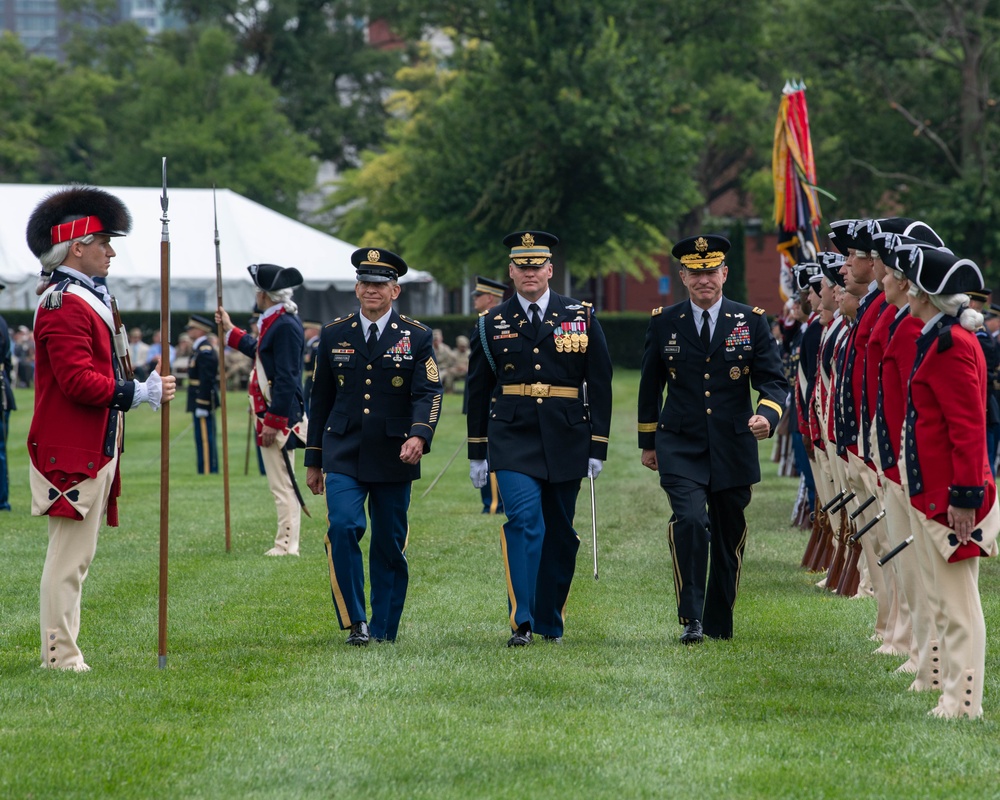 The Chief of Staff of the Army and Sgt. Maj. of the Army's Relinquishment and Change of Responsibility Ceremony, Aug. 4, 2023