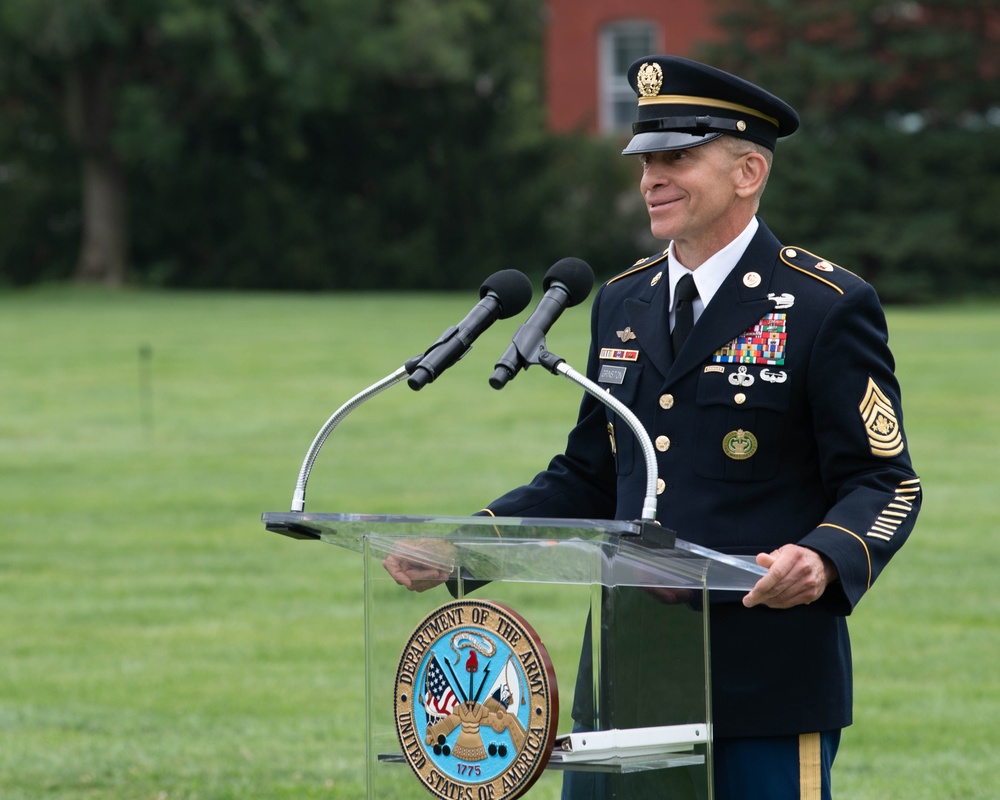 The Sgt. Maj. of the U.S. Army's Change of Responsibility Ceremony