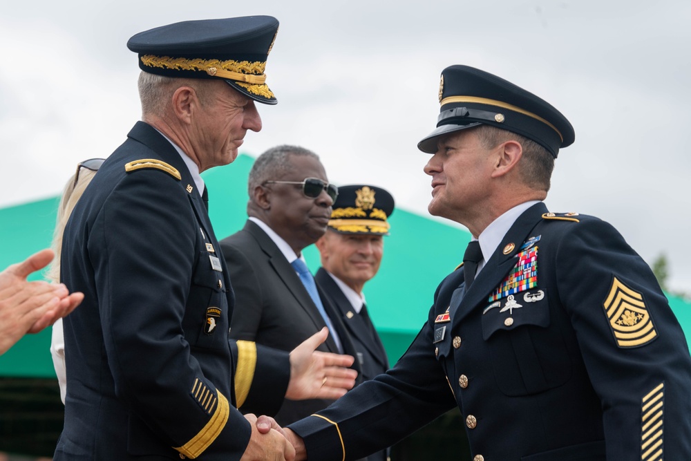 The Sgt. Maj. of the U.S. Army's Change of Responsibility Ceremony, Aug. 4, 2023