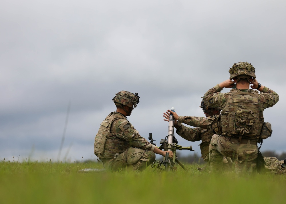 1-187 Conducts Mortar Table Qualifications