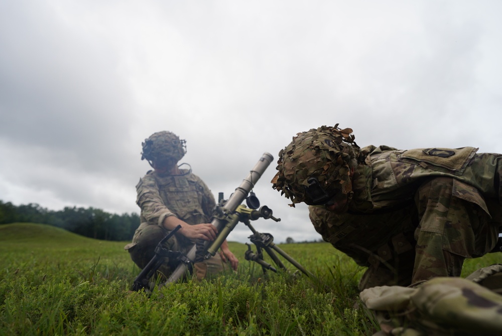 1-187 Conducts Mortar Table Qualifications