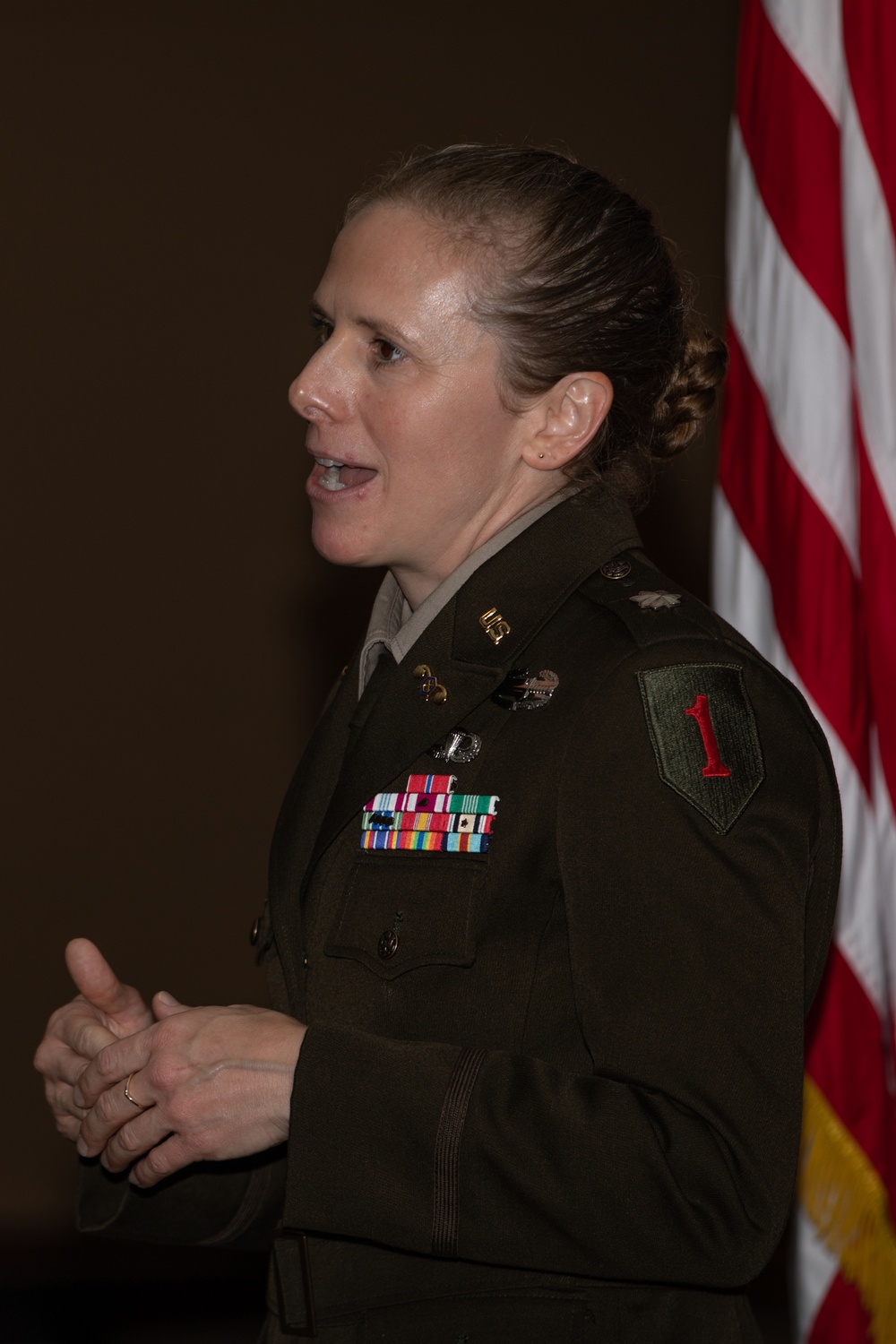 Promotion Ceremony: Now Lt. Col. Christine Miller