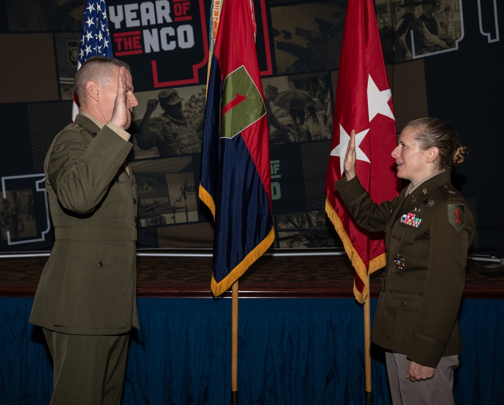 Promotion Ceremony: Now Lt. Col. Christine Miller