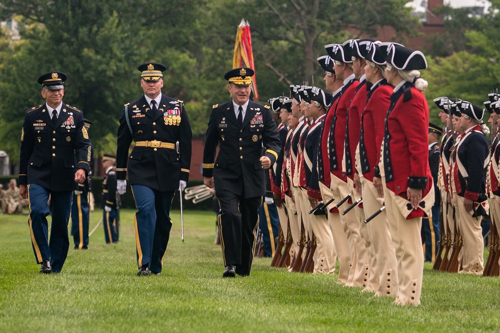 Chief of Staff of the Army relinquishment of responsibility and Sergeant Major of the Army change of responsibility ceremony