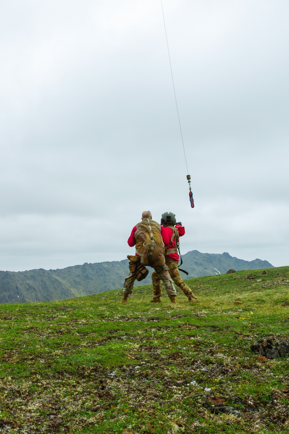 Alaska Army National Guard HH-60M Black Hawk rescue hoist training