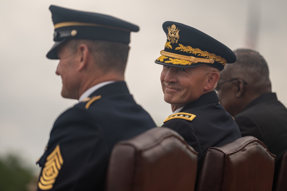 Chief of Staff of the Army relinquishment of responsibility and Sergeant Major of the Army change of responsibility ceremony