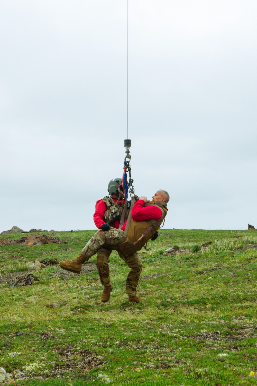 Alaska Army National Guard HH-60M Black Hawk rescue hoist training