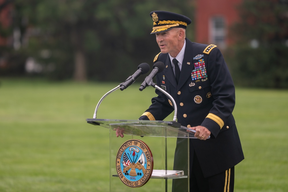 Chief of Staff of the Army relinquishment of responsibility and Sergeant Major of the Army change of responsibility ceremony