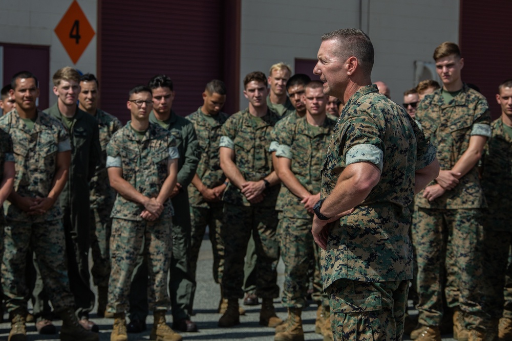 Promote Ahead of Peers | 3d MAW Commanding General meritoriously promotes an HMLAT-303 Marine