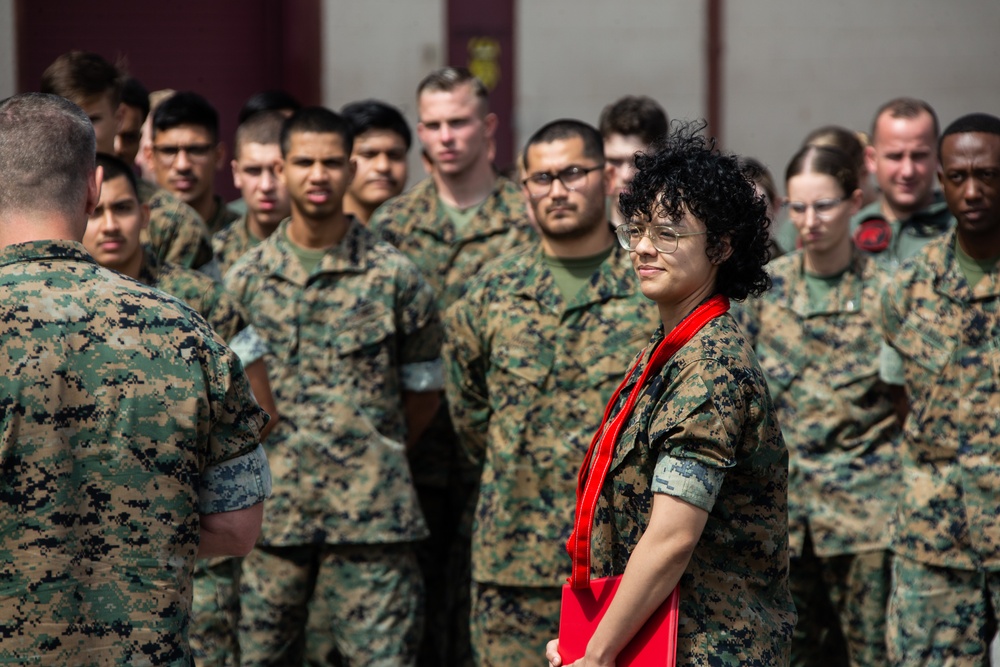 Promote Ahead of Peers | 3d MAW Commanding General meritoriously promotes an HMLAT-303 Marine