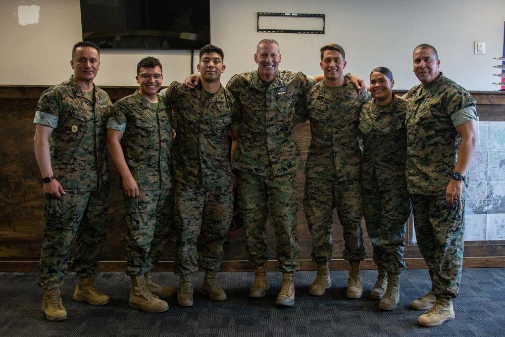 Promote Ahead of Peers | 3d MAW Commanding General meritoriously promotes an HMLAT-303 Marine