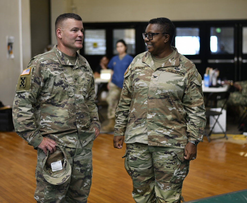 BG Siekman visits Guam Wellness IRT