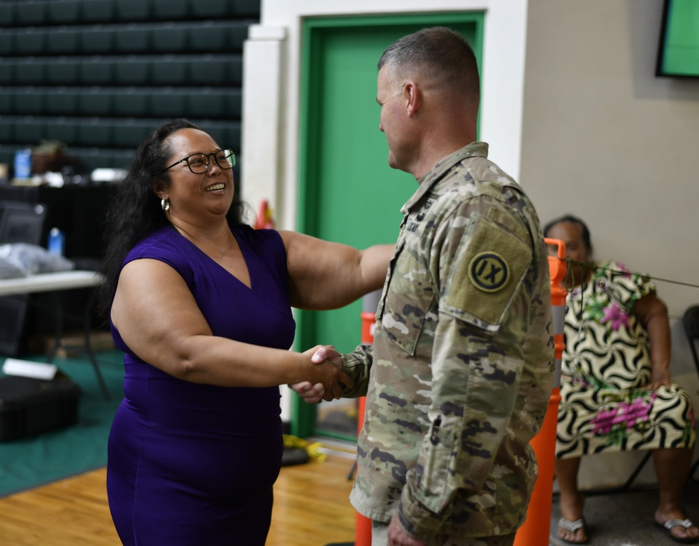 BG Siekman visits Guam Wellness IRT