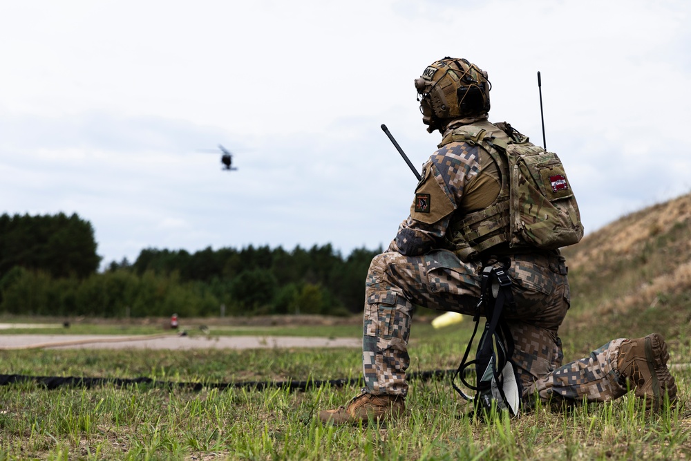 Task Force Ivy Soldiers support 12 NATO countries as they showcase precision, interoperability during Best Sniper Competition in Latvia