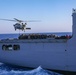 USS Carter Hall, USNS Medgar Evers conduct a replenishment-at-sea