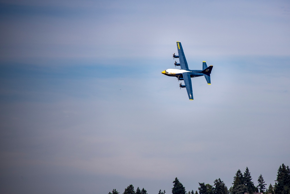 The Blue Angels Fly During Seattle Seafair Festival 2023