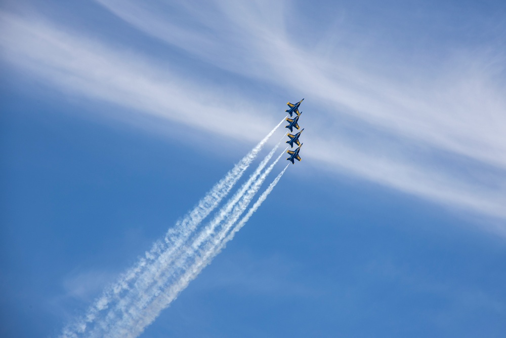 The Blue Angels Fly During Seattle Seafair Festival 2023