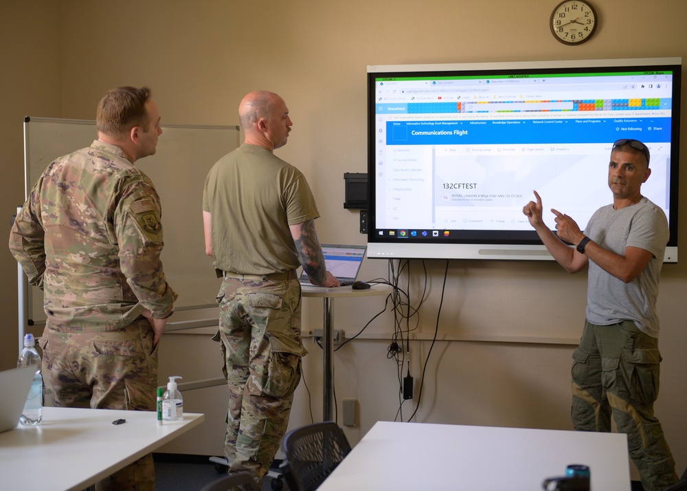 132d Comm Flight Members Participate in Microsoft SharePoint Course