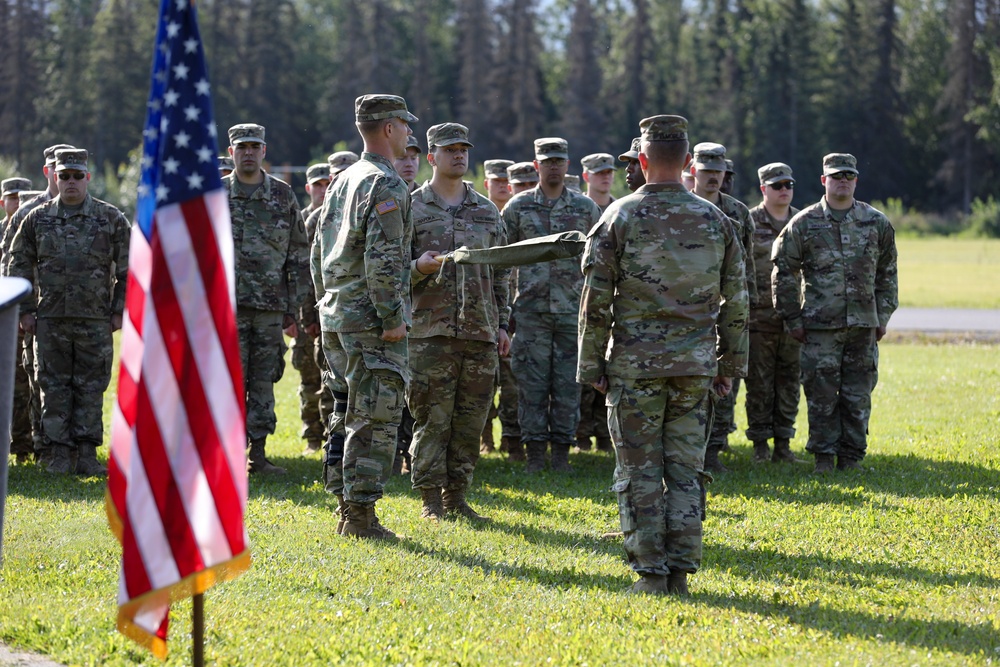 207th Engineer Utilities Detachment retires the colors