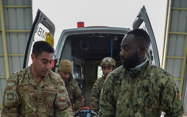 U.S. Servicemembers perform casualty evacuation training exercise in SOUTHERN STAR