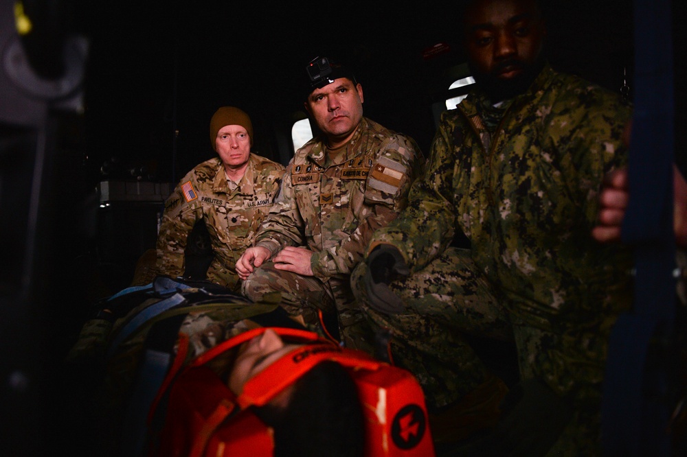 U.S. Servicemembers perform casualty evacuation training exercise in SOUTHERN STAR