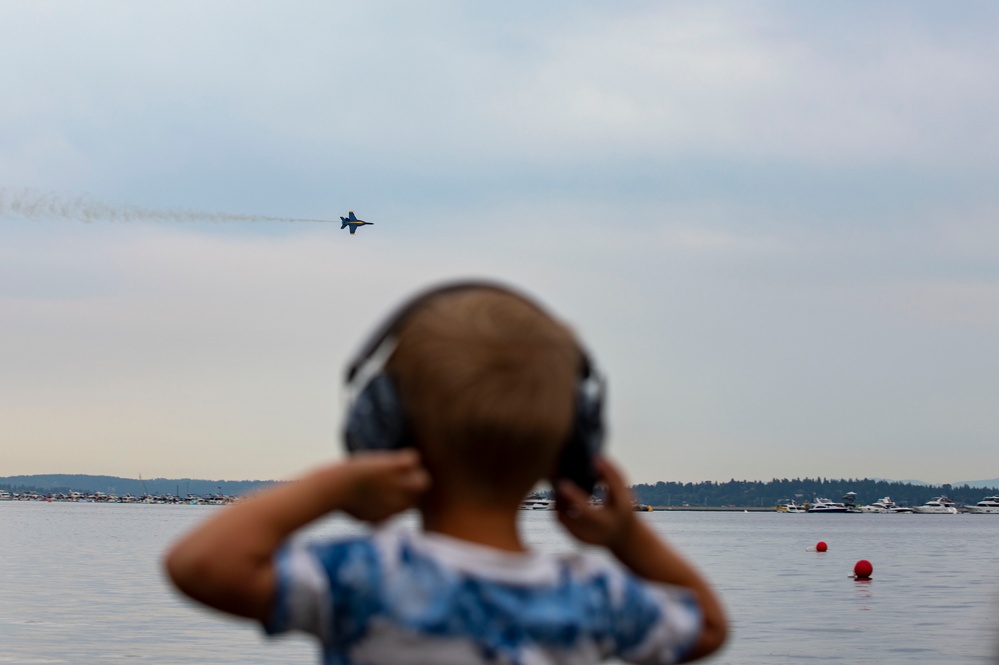 Blue Angels Fly Over Lake Washington