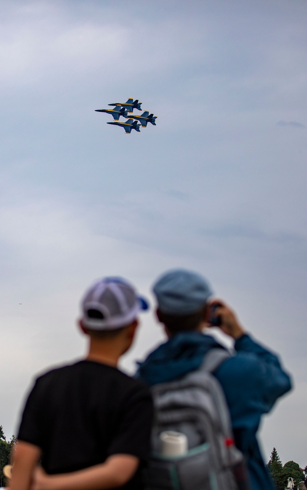 Blue Angels Fly Over Lake Washington