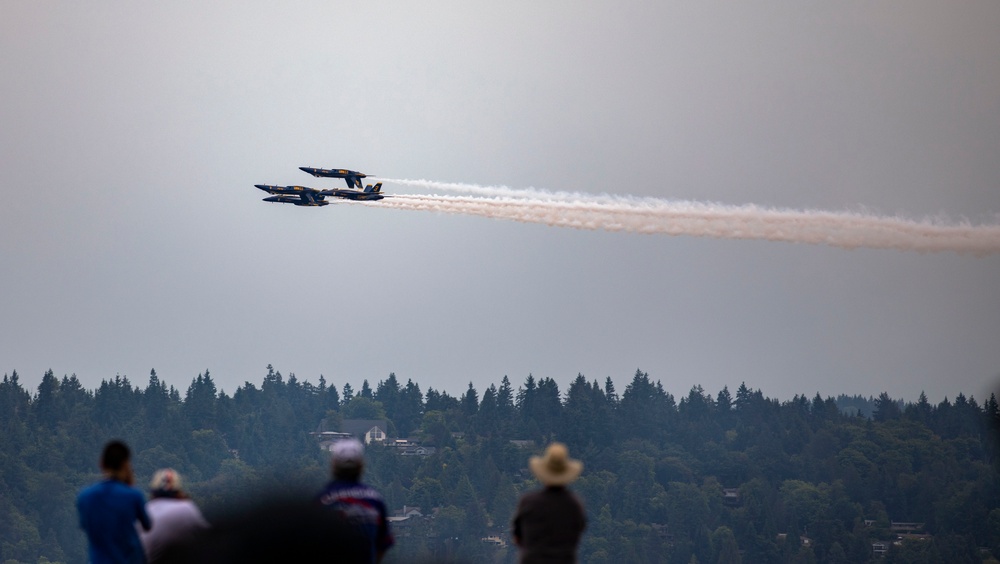 Blue Angels Fly Over Lake Washington